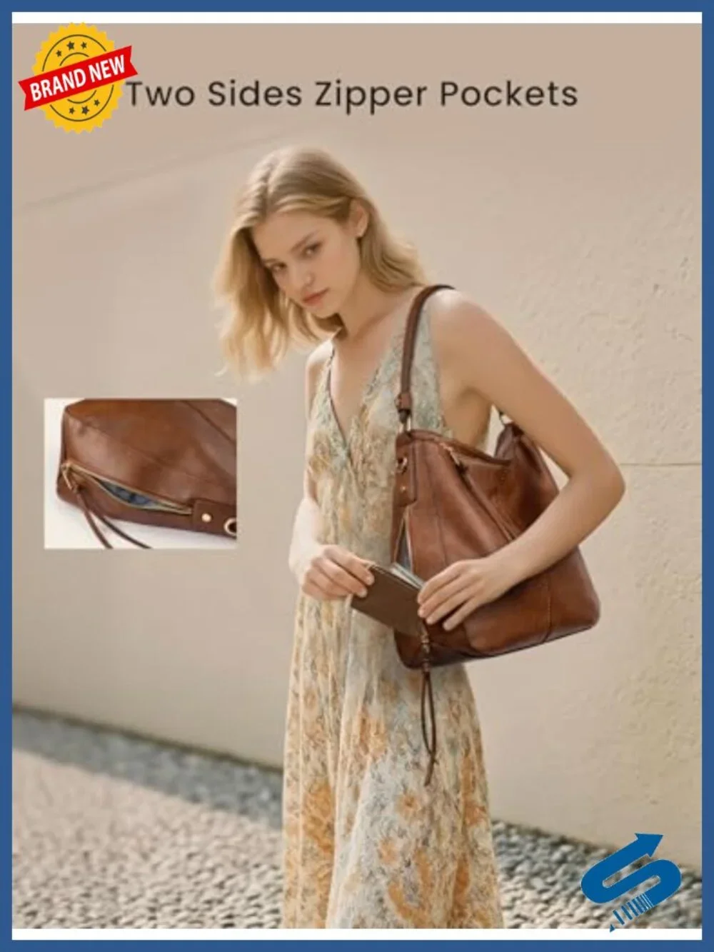 Large Faux Leather Hobo Bag Tassel Crossbody Shoulder Purse